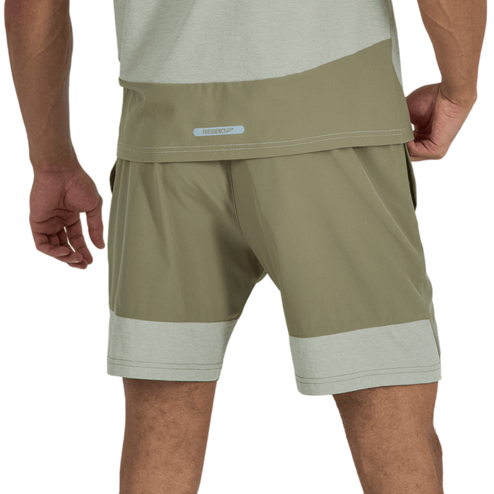 Frequency Men's 2 Piece Co Ord Set Beige T-Shirt & Shorts