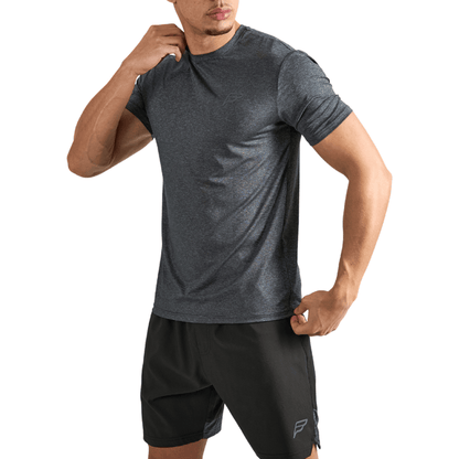 Frequency Men's 2-Piece Co-Ord Set – Carbon/Black   (T-Shirt & Shorts)