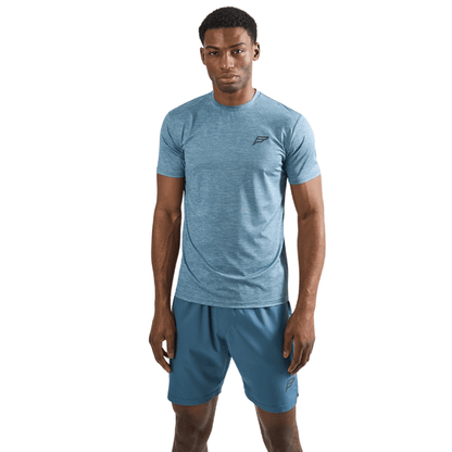 Frequency Men's 2-Piece Co-Ord Set – Imperial Blue   (T-Shirt & Shorts)