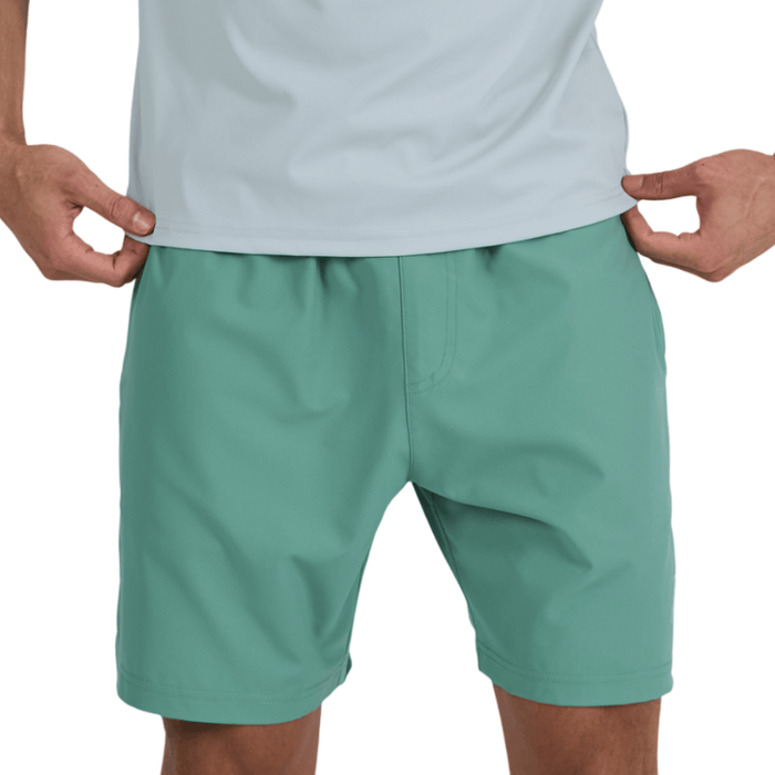 Frequency Men's 3 Piece Co Ord Set Green/Grey Jacket, T-Shirt & Shorts