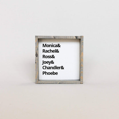 iconic friends shelf sign