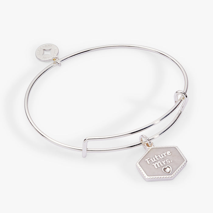 'Future Mrs.' Mother of Pearl Charm Bangle