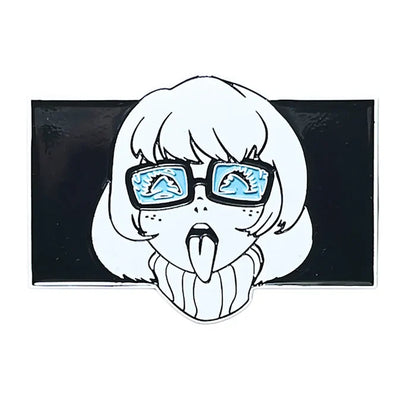 Geeky and Kinky Nerdy Girl V2 Enamel Pin