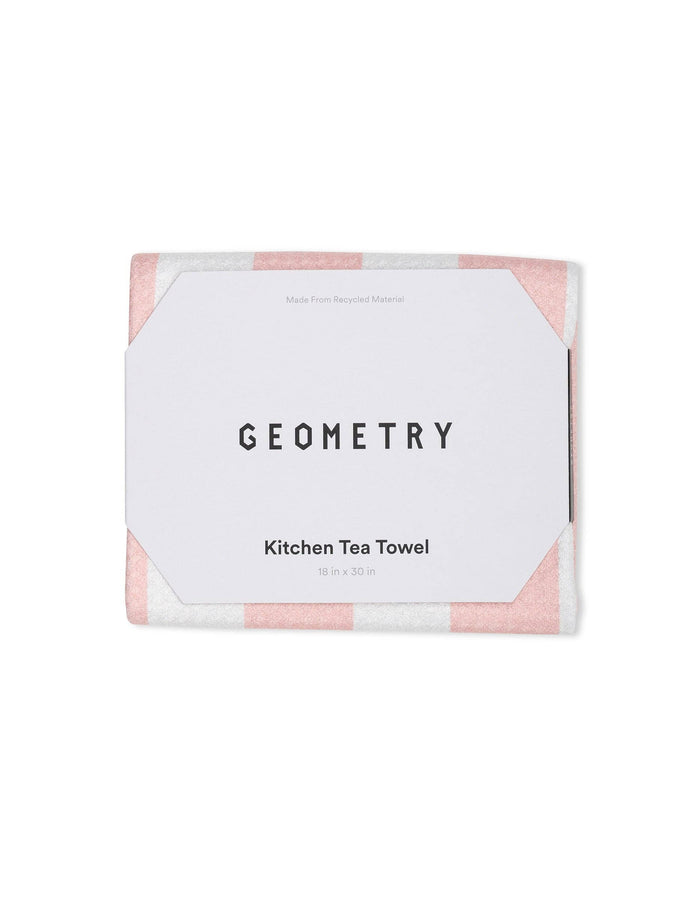Geometry | Summer Bold Pink Tea Towel