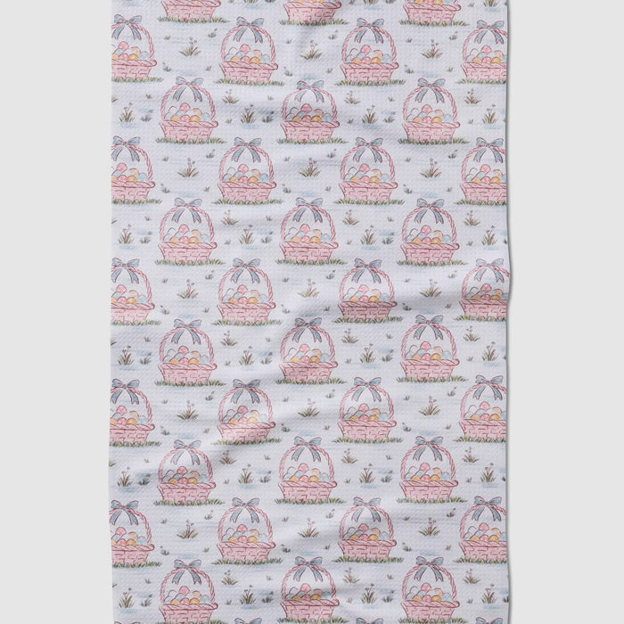 Geometry Tea Towel-Easter Basket Bloom