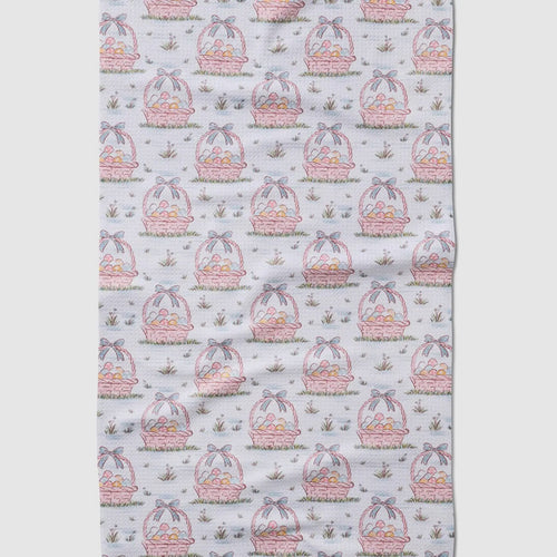 Geometry Tea Towel-Easter Basket Bloom