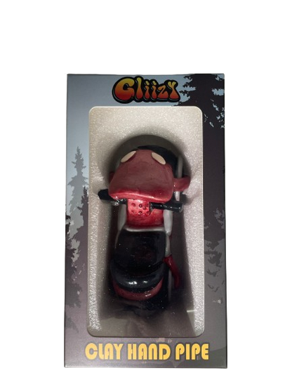 Gliizy 5" Touring Bike Clay Hand Pipe