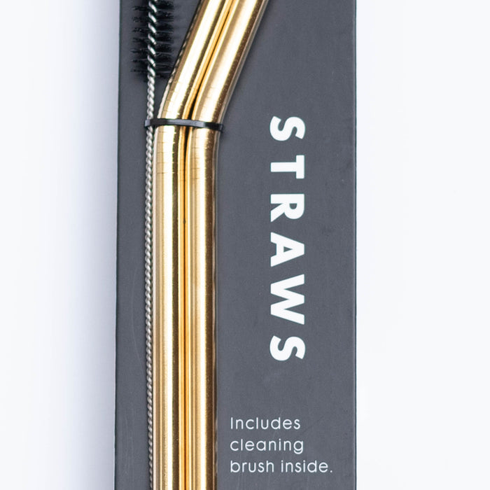 Gold Tumbler Straw Set - Ali's Wagon