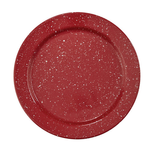 High quality red Granite Enamelware Dinner Plate