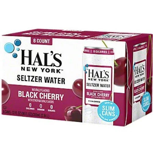 Hal's Seltzer Black Cherry 12oz. Can