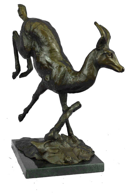 Handmade Bronze Standing Majestic Statue Facing Right - Iron Garden Feature