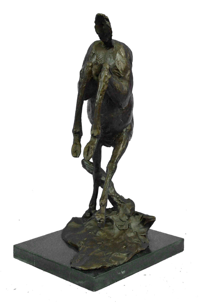 Handmade Bronze Standing Majestic Statue Facing Right - Iron Garden Feature