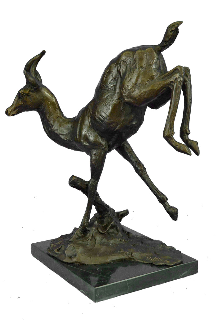 Handmade Bronze Standing Majestic Statue Facing Right - Iron Garden Feature