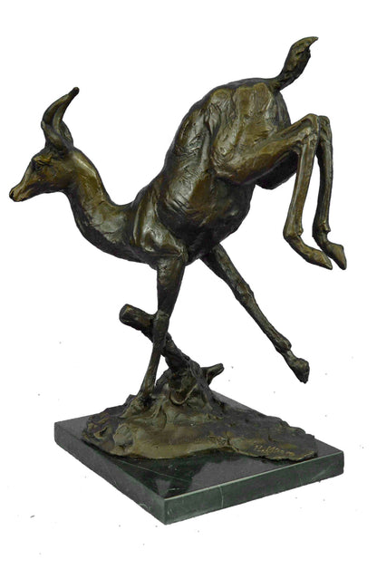 Handmade Bronze Standing Majestic Statue Facing Right - Iron Garden Feature