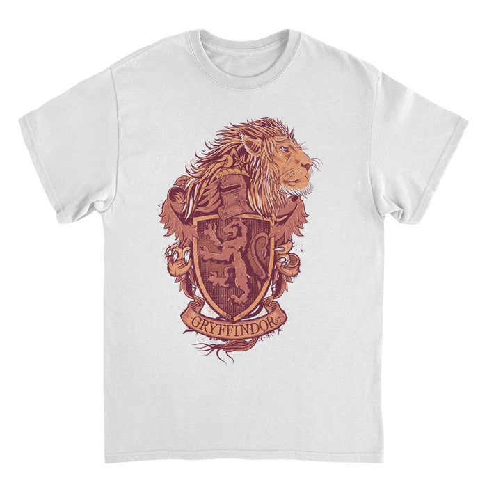Harry Potter Gryffindor Pride Emblem White T-Shirt