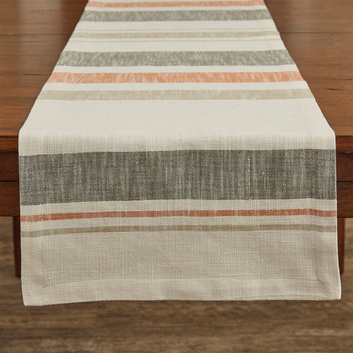 Hayride Stripe Table Runner - 54"L fall farmhouse