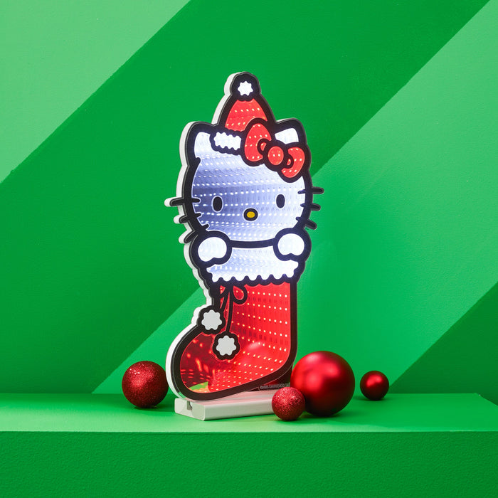 Hello Kitty 16" Holiday Stocking Decorative Ekkolight Infinity Light Home Melrose