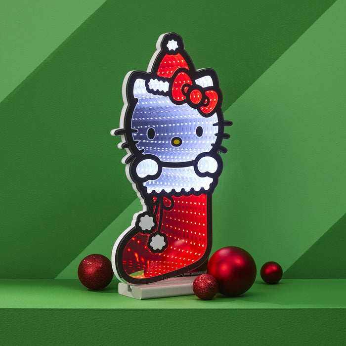 Hello Kitty 16" Holiday Stocking Decorative Ekkolight Infinity Light Home Melrose