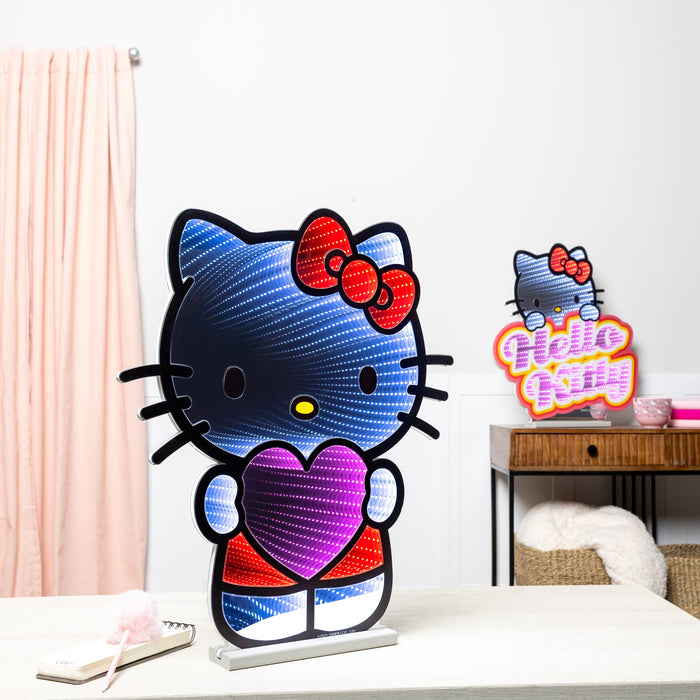 Hello Kitty 24" Heart Decorative Ekkolight Infinity Light Home Melrose