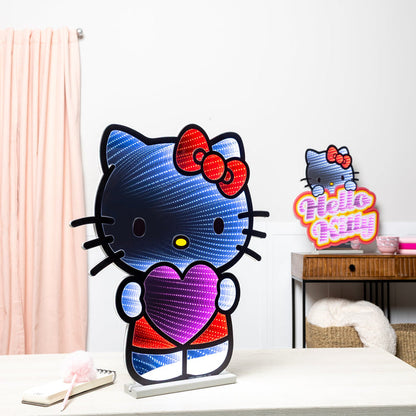 Hello Kitty 24" Heart Decorative Ekkolight Infinity Light Home Melrose