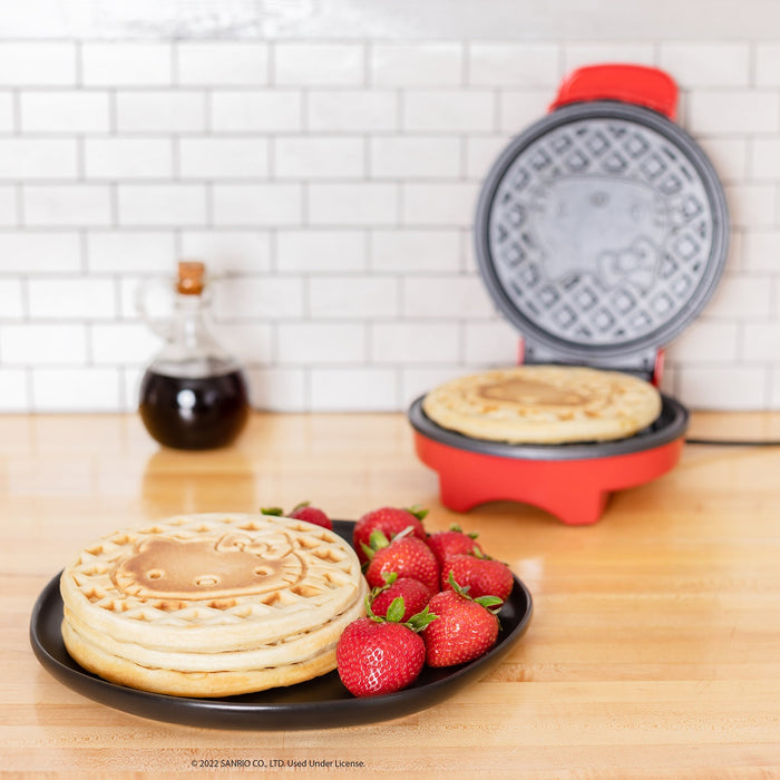 Hello Kitty Classic Waffle Maker (Red) Home Goods Uncanny Brands Wholesale