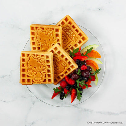 Hello Kitty Deluxe Waffle Maker (Red) Home Goods Uncanny Brands Wholesale