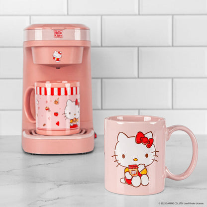 Hello Kitty Single Cup Coffee Maker 3-Piece Gift Set Home Goods Uncanny Brands Wholesale