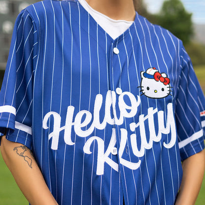 Hello Kitty x JapanLA Baseball Jersey (Blue) Apparel JapanLA