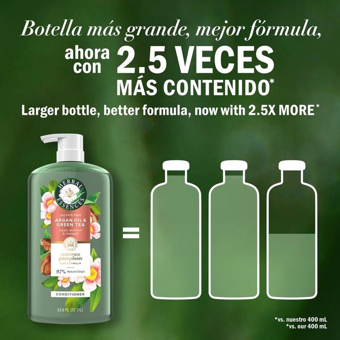 Herbal Essences Argan Oil and Green Tea Conditioner 1 L / 33.8 oz - 495853 ebuystt