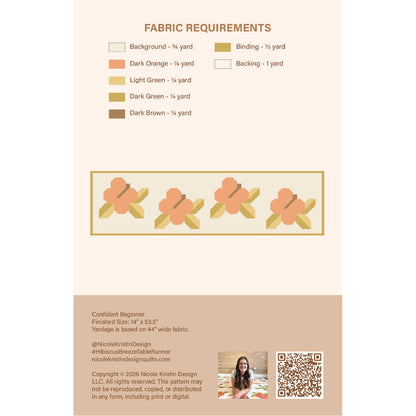 Hibiscus Breeze Table Runner