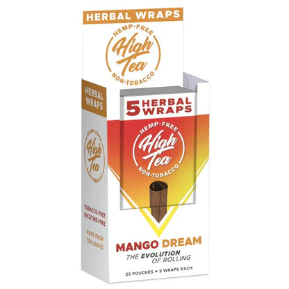 High Team Hemp Free Herbal Wraps 5ct 25pk