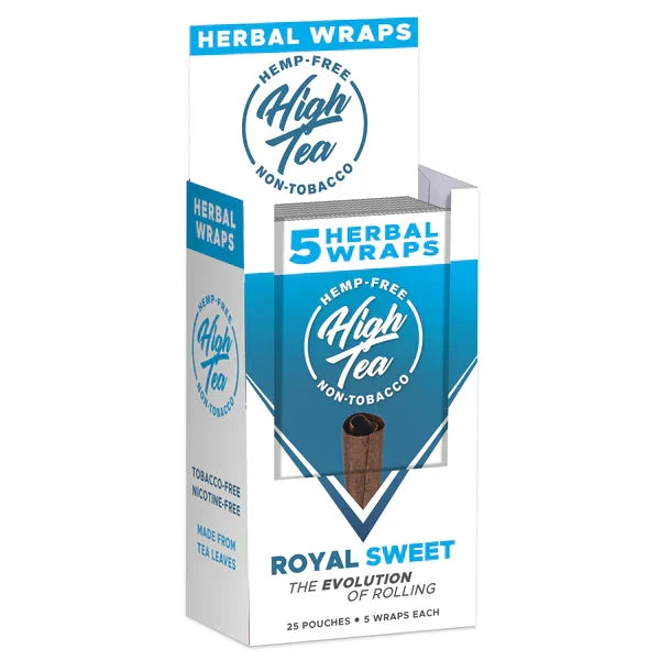 High Team Hemp Free Herbal Wraps 5ct 25pk