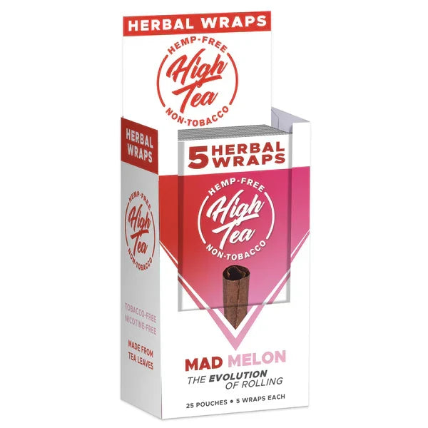 High Team Hemp Free Herbal Wraps 5ct 25pk