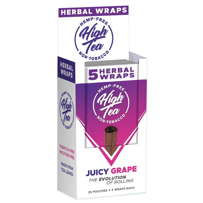 High Team Hemp Free Herbal Wraps 5ct 25pk