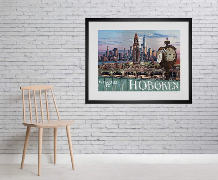 Hoboken wall art print Hoboken Sign Hoboken framed Wall art Home wall art