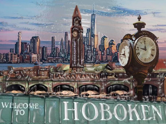 Hoboken wall art print Hoboken Sign Hoboken framed Wall art Home wall art