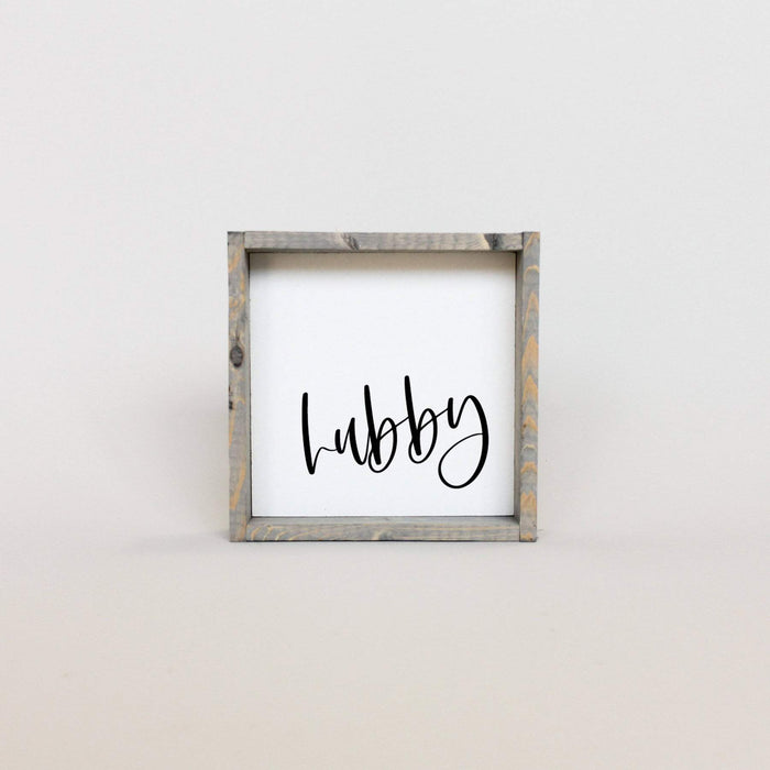 husband wooden sign