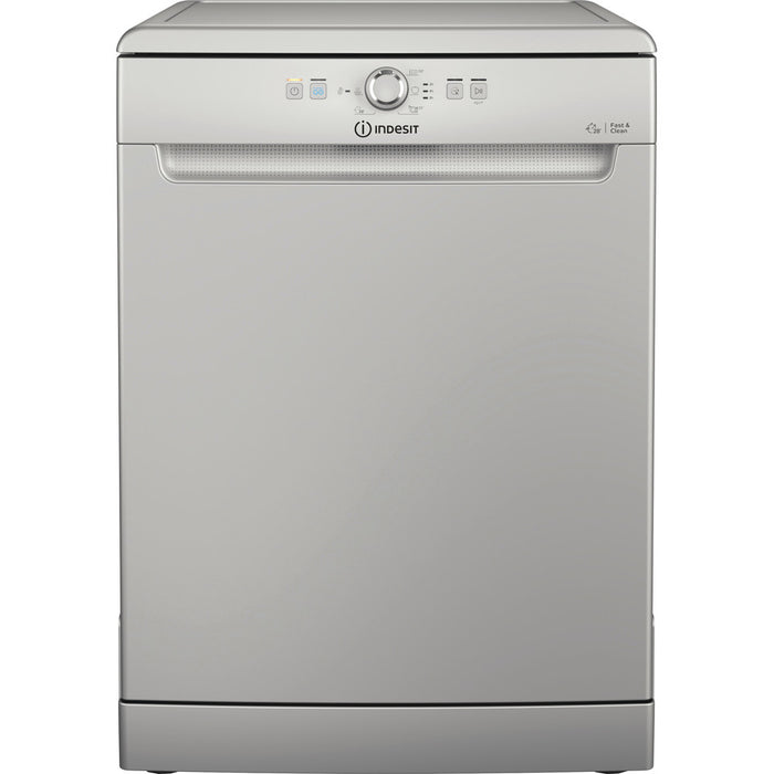 Indesit D2FHK26S Full Size Dishwasher with 14 Place Setting Silver Silver