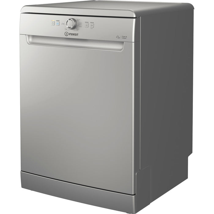 Indesit D2FHK26S Full Size Dishwasher with 14 Place Setting Silver Silver