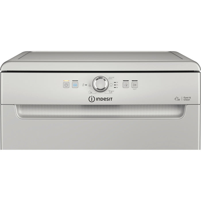 Indesit D2FHK26S Full Size Dishwasher with 14 Place Setting Silver Silver
