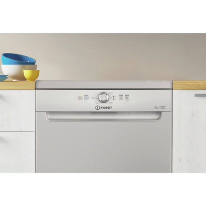 Indesit D2FHK26S Full Size Dishwasher with 14 Place Setting Silver Silver