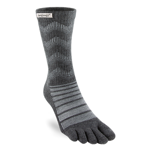 Injinji Outdoor Midweight Crew Wool Apparel Injinji Slate-SLA Small