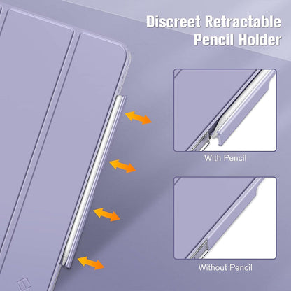 iPad Air 11 (M4 chip 2026, M3 chip 2025, M2 chip 2024) / iPad Air 5th/4th Gen (10.9") Case with Retractable Pencil Holder | Fintie