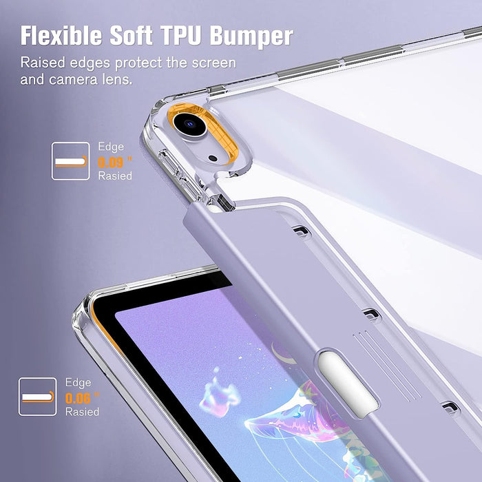 iPad Air 11 (M4 chip 2026, M3 chip 2025, M2 chip 2024) / iPad Air 5th/4th Gen (10.9") Case with Retractable Pencil Holder | Fintie