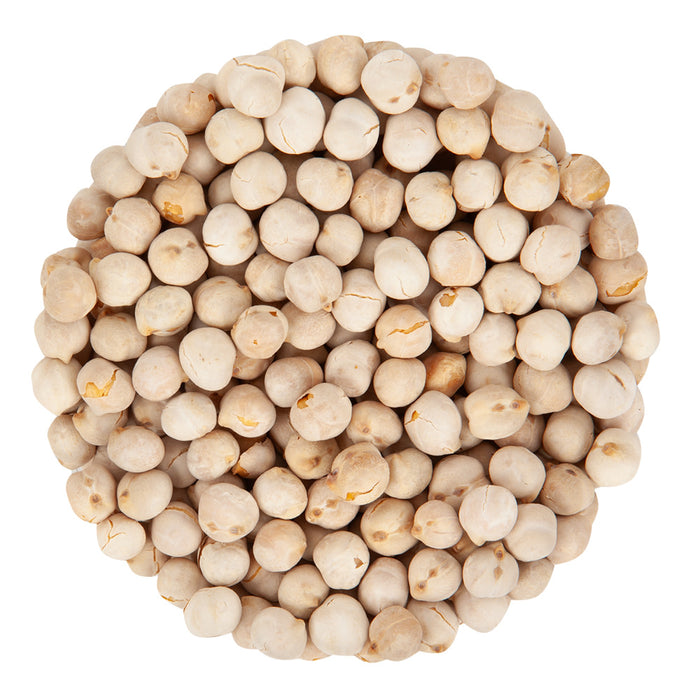 Italian Style White Dry Roasted Unsalted Chickpeas - 22 LB