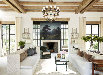 Ivory with Beige Cowhide Rug #A31762
