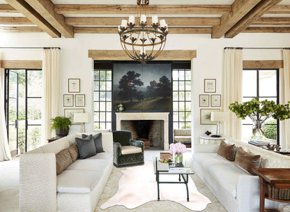 Ivory with Beige Cowhide Rug #A31356