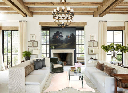 Ivory with Beige Cowhide Rug #A31571