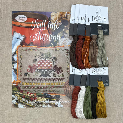 Jeannette Douglas Designs - Fall Into Autumn - Booklet Chart and/or Roxy Floss Conversion