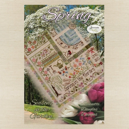 Jeannette Douglas Designs - Seasons in the Garden: Spring - Booklet Chart and/or Embellishments